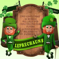 Leprechauns Set 3D model