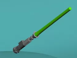 lightsaber luke skywalker Free 3D model
