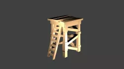 Low poly Clash Of Clans Archer tower Free low-poly  3D model