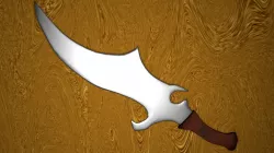 Low Poly Demons Sword Free low-poly  3D model