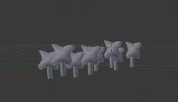 low poly flower Free low-poly  3D model