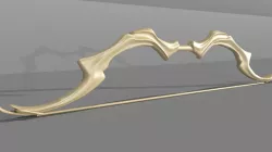  Low poly model of ancient bow Free low-poly  3D model