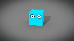 Low poly monster cube Free low-poly  3D model