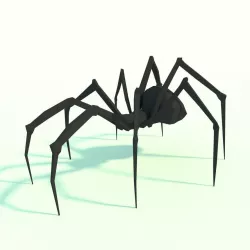 Low Poly Spider Model Free low-poly  3D model