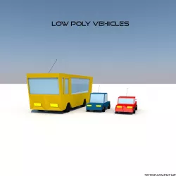 Low Poly Vehicles Low-poly  3D model