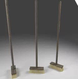 lowpoly broom with texture and uv map Free low-poly  3D model