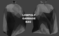 lowpoly garbage bag Free 3D model