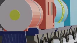 Lowpoly train set Free 3D model