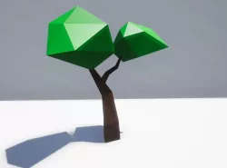 Lowpoly Tree Free low-poly  3D model