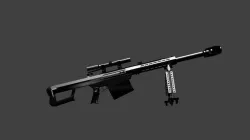 M82 Barret Sniper Rifle Free low-poly  3D model