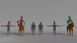 Medieval Cavalry  Free low-poly  3D model