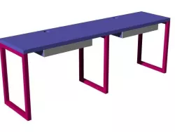 MESA OFICINA Free low-poly  3D model