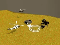 military camp Free low-poly  3D model