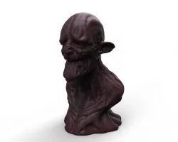 Monster creature bust sculpt Free 3D model