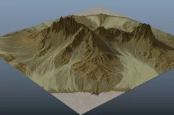 Mountain Range Free 3D model
