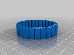 My Customized dual flexible name bracelet