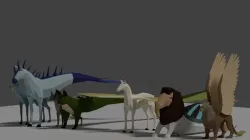mythologial creatures Free low-poly  3D model