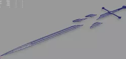 Narsil The Lord of the Rings Free 3D model