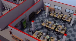 Office Interior Set 3D model