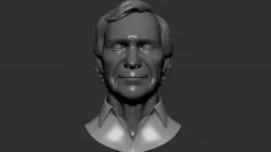 Old man face sculpt  Free 3D model