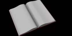 open book  3D model