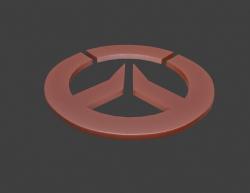 Overwatch Logo Free 3D model