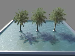 Palm pool  3D model