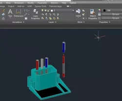 Pen Box 3D model