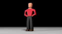 person human man  Free low-poly  3D model