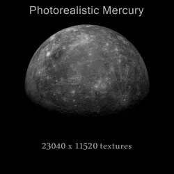 Photorealistic Mercury 23k Free low-poly  3D model