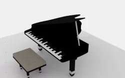 Piano 3D model  Free 3D model