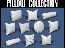 Pillow collection 3D model