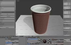 Plastic Cup High-Poly  Free-Download Free 3D model