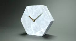 Polygonal Marble Clock Low-poly  3D model