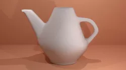Porcelain Teapot Free low-poly  3D model