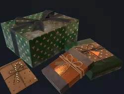 Presents  Free low-poly  3D model