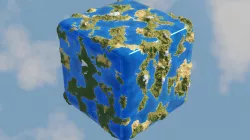 Procedural Cube World Free 3D model