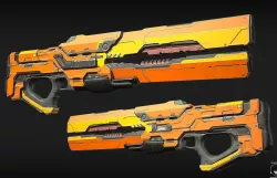 Rail Gun Free 3D model