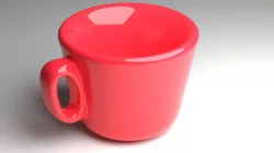 Red cup Free 3D model