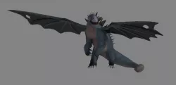 Red Death Dragon Free 3D model