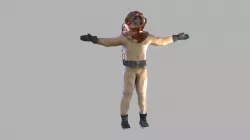 Retro diver 3D model