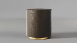 RH Machinto Round Side Table Free 3D model