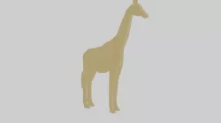 Rigged Giraffe Free low-poly  3D model