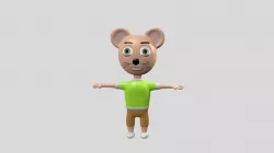 rigged mouse Free 3D model
