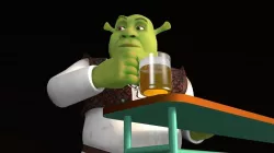 Rigged Shrek model with demo animation Free 3D model
