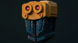 Robot head Free 3D model