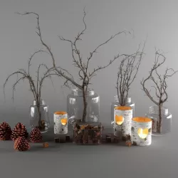 rustic vase set Free 3D model