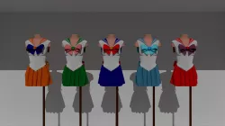 Sailor Soldiers Free 3D model
