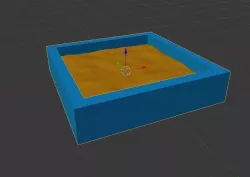 Sand pit Free low-poly  3D model