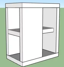 Shelf Design Simple Free low-poly  3D model
